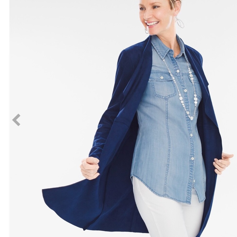 Chico’s Double Face Faux Suede Jacket